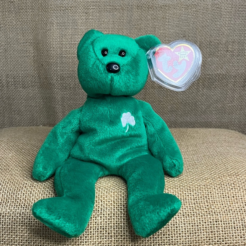 Ty Beanie Baby Erin The Bear 1997 Retired Plush Toy Numbered